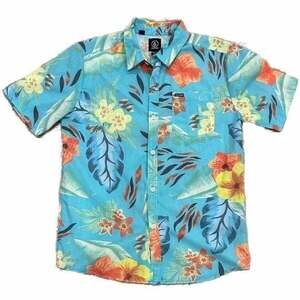 Volcom Hawaiian Shirt Boys Size 12